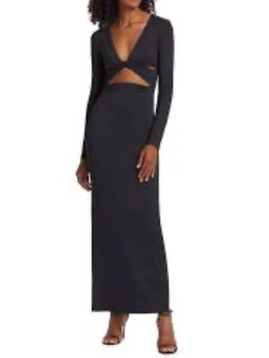 Zeynep Arcay Dresses & Skirts - ZEYNEP ARCAY Twisted cutout stretch-knit maxi Longsleeve dress size 4